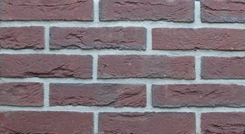 art. 1124 handvorm rood paars nuance gevelstenen, Nieuw, Bakstenen