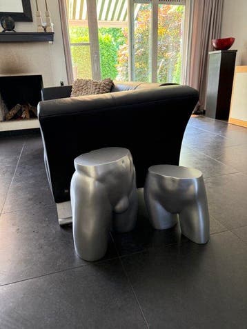 Bijzettafel (2) - Hars, Plastic - Design Hans Boodt