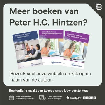 Elementaire kennis bedrijfseconomie / Basisdeel / Werkboek /, Boeken, Verzenden, Gelezen, Peter H.C. Hintzen