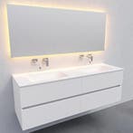 Badkamermeubel Solid Surface AQS Oslo 150x46 cm Dubbel Mat, Huis en Inrichting, Badkamer | Badkamermeubels, Ophalen of Verzenden