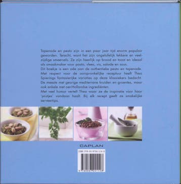 Pesto & tapenade / 40 eenvoudige en veelzijdige recepten, Boeken, Kookboeken, Verzenden, Zo goed als nieuw, Thea Spierings