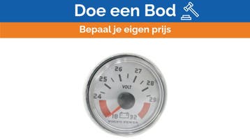Bieden: Volvo Penta Voltmeter white 18-32V - 874925, Watersport en Boten, Ophalen of Verzenden, Nieuw, Kabel of Apparatuur