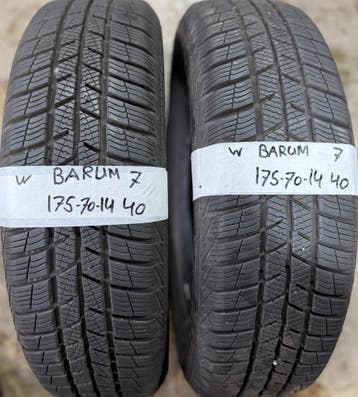 2x175-70-14 Barum Winter 2x7mm €40 PerBand 175 70 14, Ophalen, 14 inch, Gebruikt, 175 mm