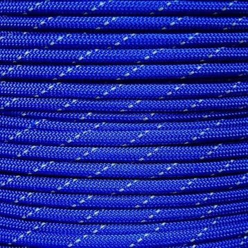 Rol 100 meter - Blauw Reflecterend Paracord 550 - #53, Ophalen of Verzenden, Nieuw, Draad