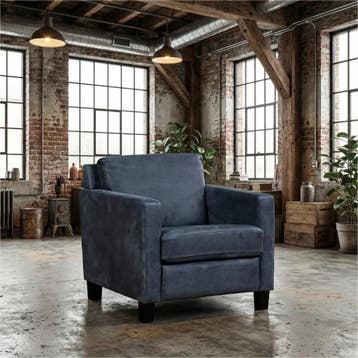 Leren fauteuil Smart, Nieuw, Ophalen of Verzenden, Bohemian, Eigentijds, Modern, Retro, 50 tot 75 cm