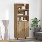 vidaXL buffetkast Artisan Eiken 69,5 x 34 x 180 cm, Huis en Inrichting, Minder dan 50 cm, Verzenden, Nieuw, Minder dan 100 cm