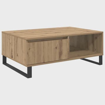 Handgemaakte Eiken Salontafel 90x60x35 cm - Modern Design me, Huis en Inrichting, Verzenden, Nieuw