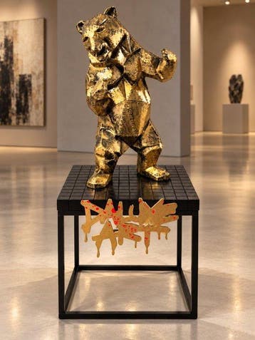 Daluxe Art - 1999 • XL Armored Bear Display – 85 cm