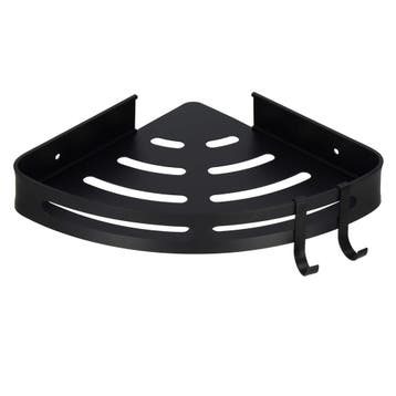 Doucherek - Badkamerplank - Aluminium - Zwart, Ophalen of Verzenden, Nieuw