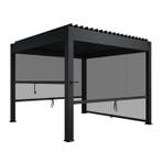 Pergola / Lamellendak - Tahiti - 3x3 m - Antraciet, Tuin en Terras, Verzenden, Nieuw