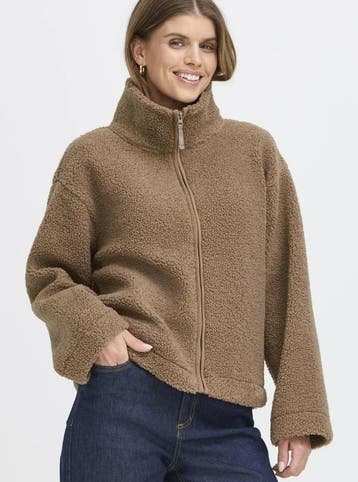 Fransa FRMIKALA JA 1 Dames Jas - Maat M bruin (Jassen), Verzenden, Nieuw