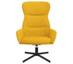 Fauteuil fluweel mosterd | Tweedekansje | OP=OP, Huis en Inrichting, Fauteuils, Minder dan 50 cm, Minder dan 75 cm, Nieuw, Ophalen of Verzenden