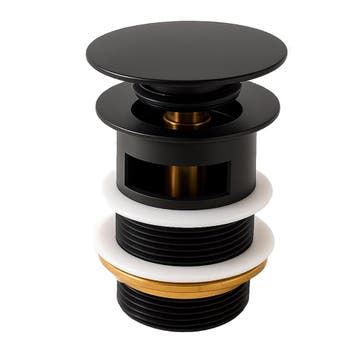 Afvoerplug Mat Zwart Pop up Plug voor Wastafel, Verzenden, Nieuw, Wastafel