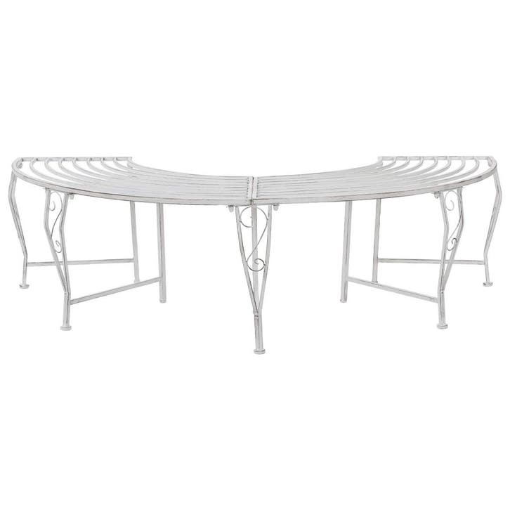 vidaXL Boom bank 4-Aantal zitplaatsen 160 x 80 x 44 cm Staal, Tuin en Terras, Tuinbanken, Nieuw, Metaal, Verzenden
