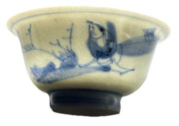 Beker (2) - Pair of Chinese Transitional Blue & White