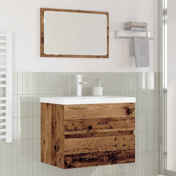 vidaXL Badkamermeubelset 3 st Oud Hout 60 x 38,5 x 45 cm, Verzenden, Nieuw, Overige typen