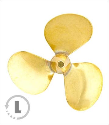 RABOESCH 156-02 BRASS PROPELLER D-30-L-3BL-M4 (VE1), Hobby en Vrije tijd, Modelbouw | Boten en Schepen, Nieuw