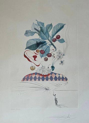 Salvador Dali (1904-1989) - Cerises Pierrot