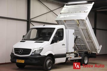 Zakelijke Lease |  Mercedes-Benz Sprinter 514 2.2 CDI KIPPER, Stof, Gebruikt, Euro 6, Wit