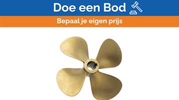 Bieden: Michigan Propellers 4-Blade Brass Propeller GL469 1, Watersport en Boten, Ophalen of Verzenden, Nieuw