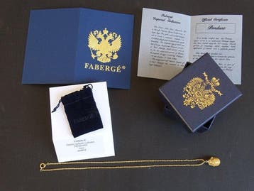 Figuur - Fabergé style - Crystal Palace Imperial ornament, Nieuw