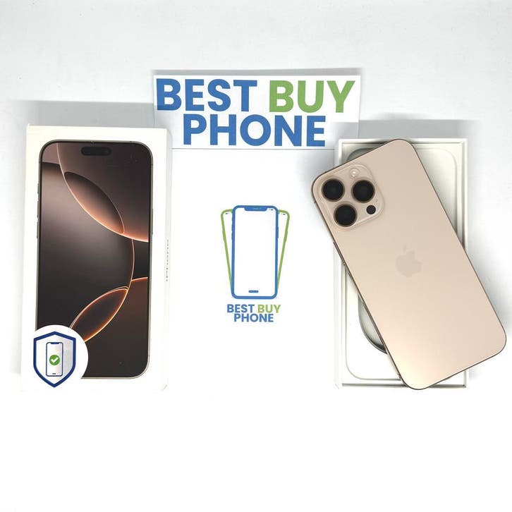 iPhone 16 Pro Max 256GB goud /zeer net /100% batt /garantie, Telecommunicatie, Mobiele telefoons | Apple iPhone, Zonder abonnement