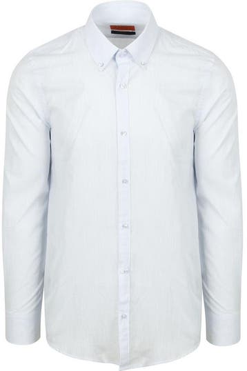 Suitable Overhemd Cotton Slub Lichtblauw maat XL Heren, Verzenden, Nieuw, Suitable