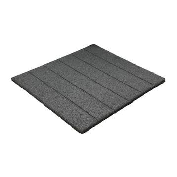 Rubber tegel / terrastegel - 25 mm - 50 x 50 cm - Grijs, Tuin en Terras, Tegels en Klinkers, Verzenden, Nieuw
