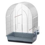 Vogelkooi Inter-Zoo Lusi 3 Grijs/Chroom – Parkietenkooi m., Verzenden, Nieuw, Overige materialen, Vogelkooi