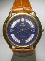 Klok - Verguld - 1990-2000 - Vintage Zwitserse horloge KLM