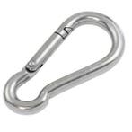 Karabijnhaak / carabiner 5x50mm - gegalvaniseerd, Ophalen of Verzenden, Nieuw, 50 tot 100 mm, Overige typen