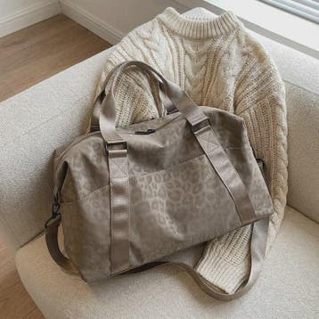 Stijlvolle Leopard Print Duffle Bag: Grote Reistas met Verst, Verzenden, Nieuw