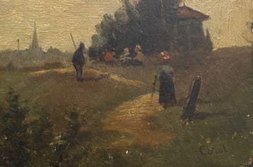 Franse school (XX) - Plein-air “souvenir of a landscape”, Antiek en Kunst