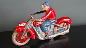 Ingap - Blikken speelgoed - Rare #174 Motorcycle - 1930-1940