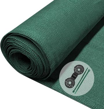 VOUNOT schaduwdoek hek 1x20 m 150 g/m² HDPE 85% groen, Tuin en Terras, Verzenden, Nieuw