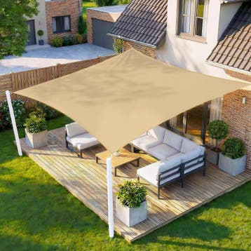 Tuinzeil Rechthoek 4x5m | Waterdicht | 34% Korting, Tuin en Terras, Schaduwdoeken, Ophalen of Verzenden, Zo goed als nieuw