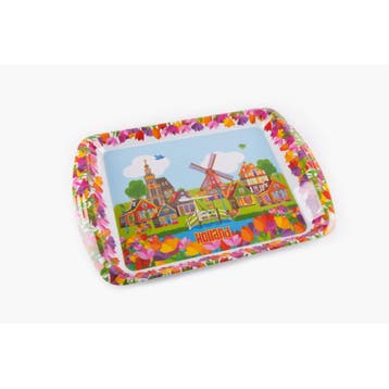 Dienblad melamine village 36x24 cm Holland, Ophalen of Verzenden, Nieuw