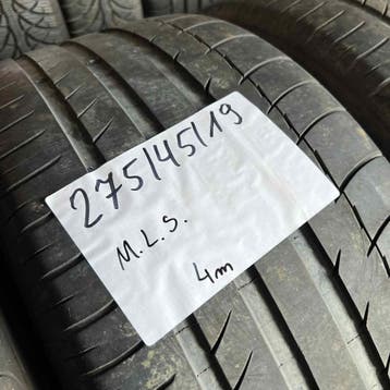 2 x Michelin Latitude Sport 275-45-19 Zomerbanden 4mm, 19 inch, Gebruikt, 275 mm, Ophalen of Verzenden