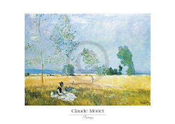 Kunstdruk Claude Monet - Printemps 70x50cm, Verzenden, Nieuw