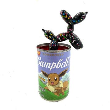 Koen Betjes (1992) - Balloon Dog (black) x Campbell’s Soup x, Antiek en Kunst