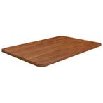 vidaXL Wastafelblad 60x40x1,5cm behandeld massief hout, Verzenden, Nieuw, Bruin