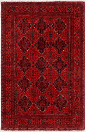 Afghan, Handgeknoopte unieke traditionele tapijt van fijne, Nieuw