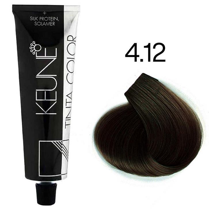 Keune  Tinta Color  4.12  60 ml, Sieraden, Tassen en Uiterlijk, Uiterlijk | Haarverzorging, Nieuw, Verzenden