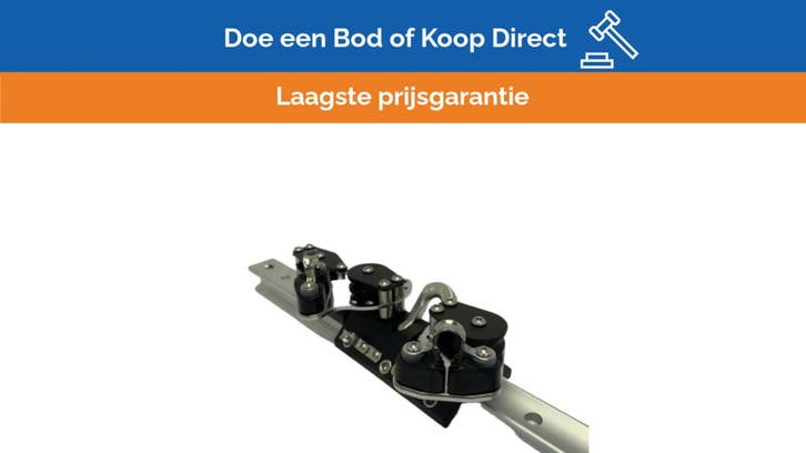 Bieden: Pfeiffer Marine Aluminium Traveller Set, Watersport en Boten, Zeilen en Zeiltoebehoren, Nieuw, Ophalen of Verzenden