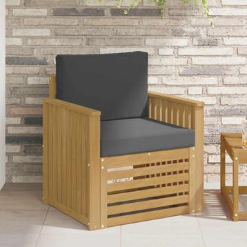 vidaXL Buiten bankenset Polyester Wit, Verzenden, Nieuw