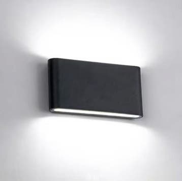 Waterdichte LED wandlamp up down zwart of wit, Huis en Inrichting, Lampen | Wandlampen, Verzenden, Nieuw