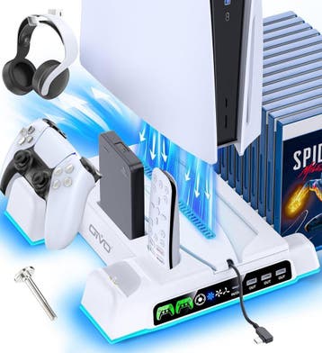 OIVO PS5 Koelstandaard & Oplader - Retoertje deal, Ophalen of Verzenden, Zo goed als nieuw, Overige typen, PlayStation 5