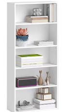 Witte Boekenkast met 5 Verstelbare Planken, Verzenden, Nieuw