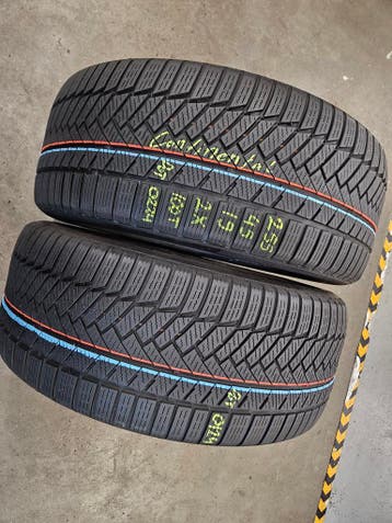 255/45/19 100T CONTINENTAL WINTERBANDEN 6,5MM PROFIEL 2X, Gebruikt, 255 mm, Winterbanden, Band(en)