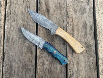 Keukenmes - Handgemaakte chef-cleaver en skinner messen,